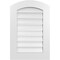 Ekena Millwork Arch Top Surface Mount PVC Gable Vent: Non-Functional, w/ 3-1/2"W x 1"P Standard Frame, 20"W x 28"H GVPAR20X2801SN - alternate 1